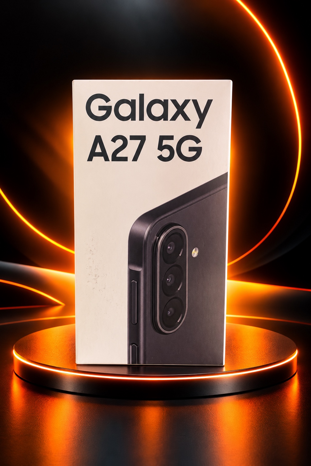 Samsung Galaxy A27 5G en su caja
