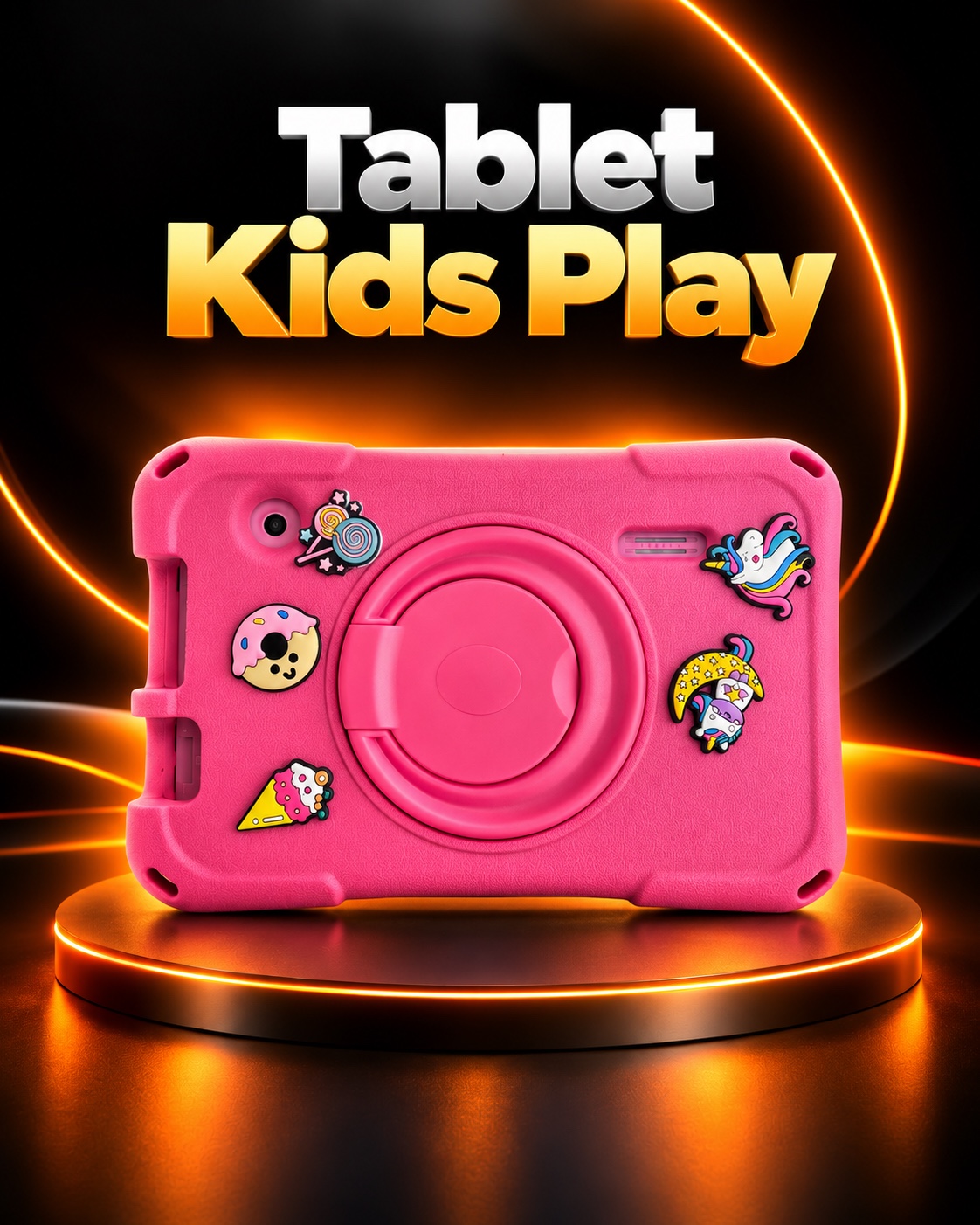 Tablet Kids Play Color rosado