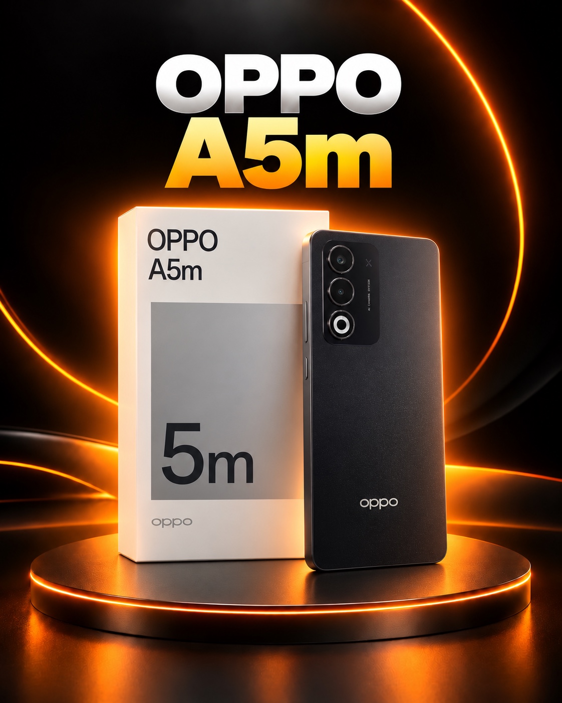 OPPO A5m con su caja en CeluMovil Shop