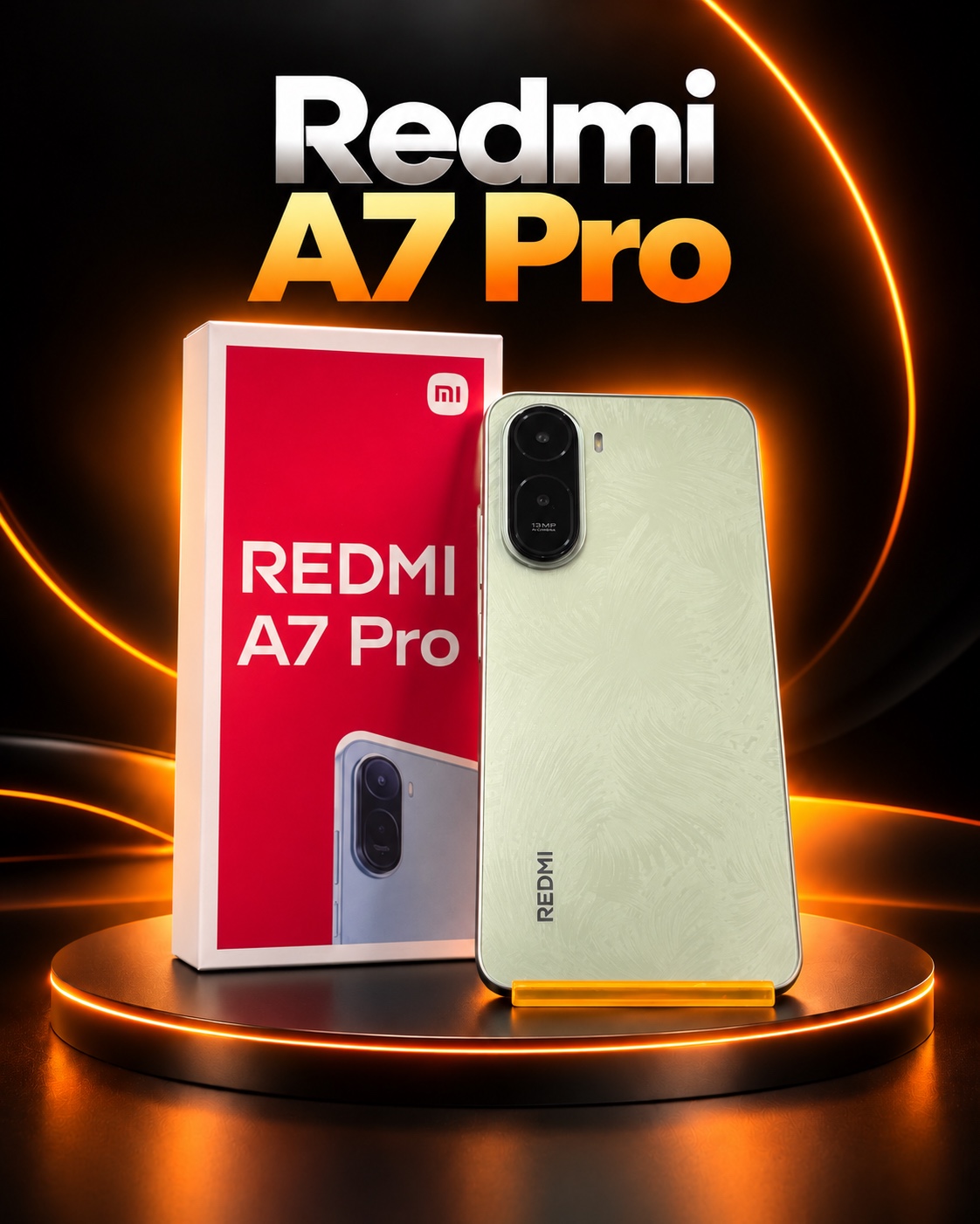 Redmi A7 Pro con su caja en CeluMovil Shop
